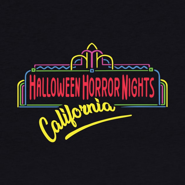 Halloween Horror Nights - California 90's by DreadfulThreads